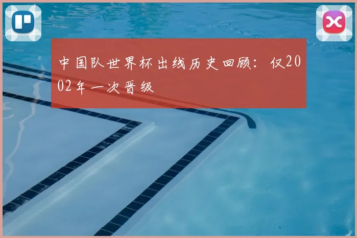 中国队世界杯出线历史回顾:仅2002年一次晋级